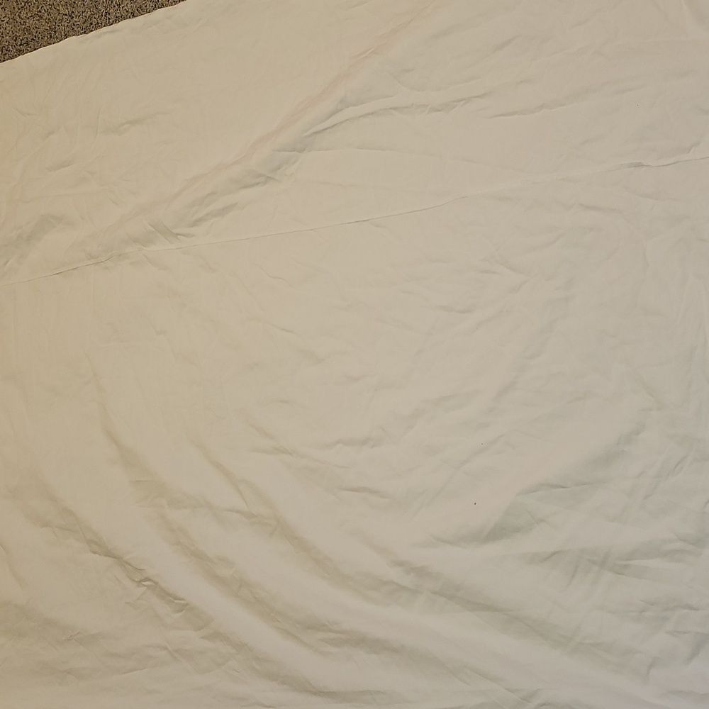 Final $! Pottery Barn Creamy White King Cal King Duvet Egyptian Cotton - Picture 7 of 14